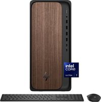 HP - OmniDesk Desktop - Intel Core Ultra 7 - 16GB DDR5 Memory - 1TB SSD - Dark Wood - Large Front