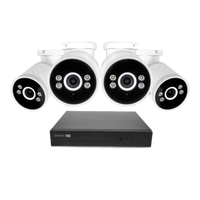 Swann - AdvancedX Series / NVR-8ADVANX / 1TB / 4x NHD-ADVANXB 4K Spotlight Bullet IP Cameras / Po... - Large Front
