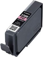 Canon - PFI-5100 AMR LUCIA PRO II Standard Capacity Ink Cartridge - Photo Magenta - Large Front