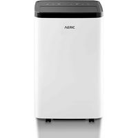Aeric - 700 Sq. Ft Portable Air Conditioner with 10,000 BTU Heater - White - Large Front