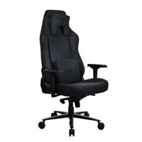 Arozzi - Vernazza Series Top-Tier Premium XL Supersoft Upholstery Fabric Gaming Chair - Pure Black - Large Front