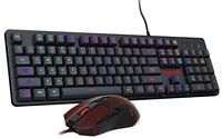 REDRAGON - S107-BA Gaming Keyboard and Mouse Combo, RGB Backlit Gaming Keyboard & 3200 DPI Mouse,... - Large Front