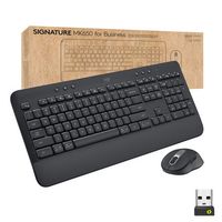 Logitech - Signature MK650 Combo for Business Full-size Wireless Keyboard and Mouse Bundle with S... - Large Front