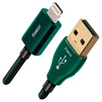 AudioQuest - 4.9' Lightning-to-USB Charge-and-Sync Cable - Forest - Large Front