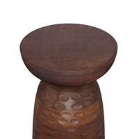 Simpli Home - Boyd Wooden Accent Table - Warm Dark Brown - Large Front