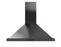Zephyr - 30 inches - Convertible - Wall Range Hood - Black Stainless Steel - Large Front