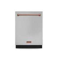 Gordon Ramsay Series by THOR Kitchen 24 Inch Dishwasher with Rose Gold Hardware - Stainless Steel - Large Front