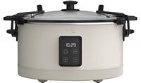 bella PRO - 7-qt. Programmable Slow Cooker with Searing Function - Oatmilk - Large Front