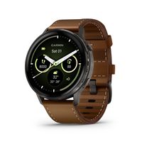 Garmin - Venu 4 GPS Smartwatch 45 mm Fiber-reinforced polymer - Slate - (2025) - Large Front