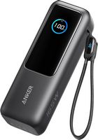 Anker - Laptop Power Bank (25K, 165W, Built-In and Retractable Cables) - Black - Large Front