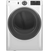 GE - 7.8 Cu. Ft. Stackable Smart Electric Dryer with Steam - White - Large Front