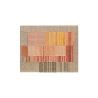 Burrow - Prairie Modern Rug  8' x 10' - Rust Palette - Large Front