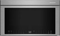 KitchenAid - 1.1 Cu. Ft. Convection Flush Built-In Over-the-Range Microwave with Air Fry Mode - S... - Large Front