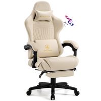 GTPlayer - Ace Pro Gaming Chair - Ivory - Large Front