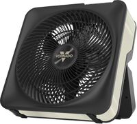 Vornado - Model 80X High Velocity Box Fan with Kick Stand, Digital Display, Removable Grille, 99 ... - Large Front
