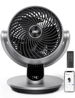 Dreo - Smart Desk Fan,Powerful 70 ft Whole Room Air Circulator Fan, 120°+90°oscillating fans with... - Large Front
