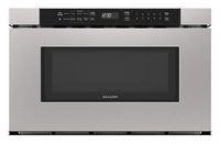 Sharp - 1.2 cu ft 950W Drawer Microwave With Sensor Cooking - Stainless Steel - Large Front