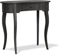 Finch - Thaddeus Console Oval Table - Dark Gray - Large Front