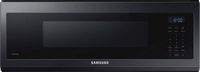 Samsung - 1.1 cu. ft. Smart SLIM Over-the-Range Microwave with 400 CFM Ventilation - Matte Black ... - Large Front