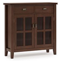 Simpli Home - Artisan Entryway Storage Cabinet - Russet Brown - Large Front