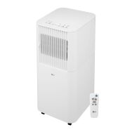 LG - 6,000 BTU DOE (8,000 BTU ASHRAE) 250 Sq. Ft. Portable Air Conditioner with Remote - White - Large Front