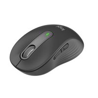 Logitech - Signature M650 Wireless Optical Mouse with Silent Clicks - Wireless - Graphite - Large Front