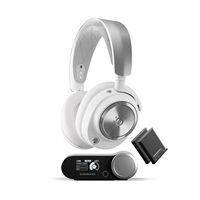 SteelSeries - Arctis Nova Pro Wireless Multi Gaming Headset for PC, PS5, PS4, Switch - White - Large Front