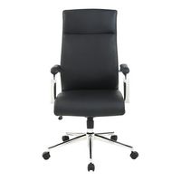 Office Star Products - High Back Antimicrobial Fabric Chair - Dillon Black - Large Front