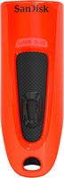 SanDisk - Ultra 64GB USB 3.0 Flash Drive - Red - Large Front