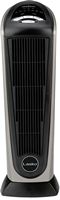 Lasko - Portable Ceramic Tower Space Heater with Remote Control - Black/Silver - Large Front