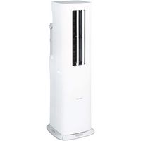 Hisense - 350 Sq. Ft. 8,000 BTU Portable Air Conditioner Inverter with Heat - White - Large Front