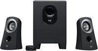 Logitech - Z313 2.1-Channel Speaker System (3-Piece) - Black - Large Front