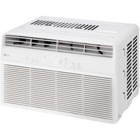 LG - 150 Sq. Ft. 5,000 BTU Window Air Conditioner - White - Large Front