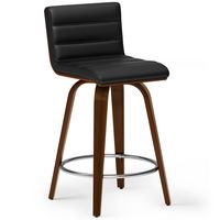 Simpli Home - Roland Counter Height Stool - Black - Large Front