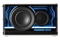 Edifier - QD25 Portable Bluetooth Speaker - White - Large Front