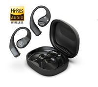 JLab - Epic Open Sport Air Conduction Wireless Earbuds - Black - Large Front
