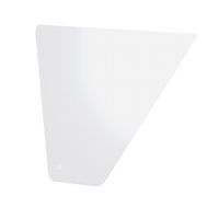 Floortex - Executive Corner Workstation Polycarbonate Chair Mat for Carpet 48 x 60 inches - Clear - Large Front