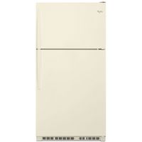 Whirlpool - 20.5 Cu. Ft. Top-Freezer Refrigerator - Biscuit - Large Front
