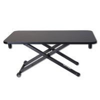 Victor - Height Adjustable Laptop Desk Riser - Black - Large Front