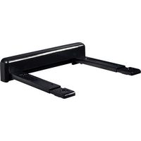Peerless-AV - Wall Mount Compatible with Receivers, DVD Players, Surround Sound Systems - Black - Large Front