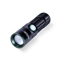 Police Security - USB 500 Lumen Flashlight - Black - Large Front