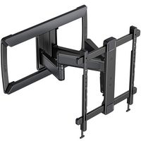 ErgoAV - 39″ to 65″ Full Motion TV Mount - Black - Large Front