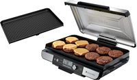 Ninja - Sizzle Pro XL 20-Inch Indoor Griddle & Grill with ProTemp IQ - Silver - Large Front