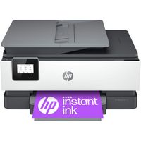 HP - OfficeJet 8015e Wireless All-In-One Inkjet Printer with 6 months of Instant Ink Included wit... - Large Front