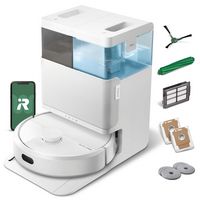 iRobot - Roomba 405 (G185) Combo Vacuum & Mop + AutoWash Dock - Dual Spinning Mop Pads, Self Empt... - Large Front
