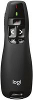 Logitech - R400 Presenter Remote Control - Black - Large Front