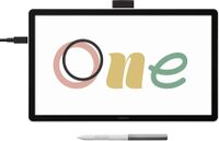 Wacom - One 14 (2025) Pen Display Drawing Tablet - White - Large Front