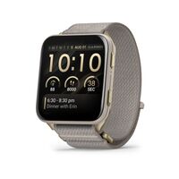 Garmin - Venu X1 GPS Smartwatch 51 mm Fiber-reinforced polymer - Soft Gold Titanium - (2026) - Large Front