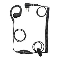 Cobra - C-Style In-Ear Headset for Cobra Performa Business Radios - Black - Large Front