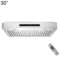 Windster Hoods - 30 inches - Externally Vented - Under cabinet Range Hood - Stainless Steel - Large Front
